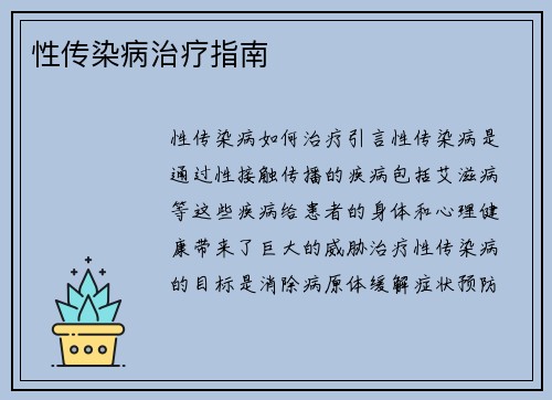 性传染病治疗指南